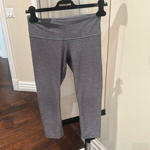 Lululemon Soft Cropped Gray Leggings